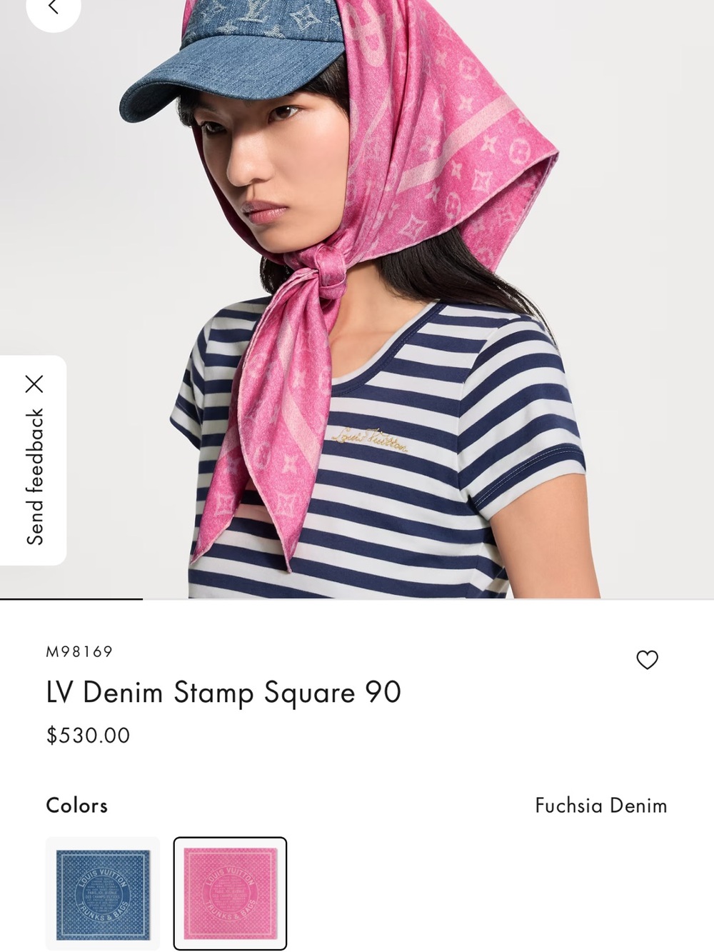 Louis Vuitton Fuchsia and Pink Monogram Silk Square Scarf